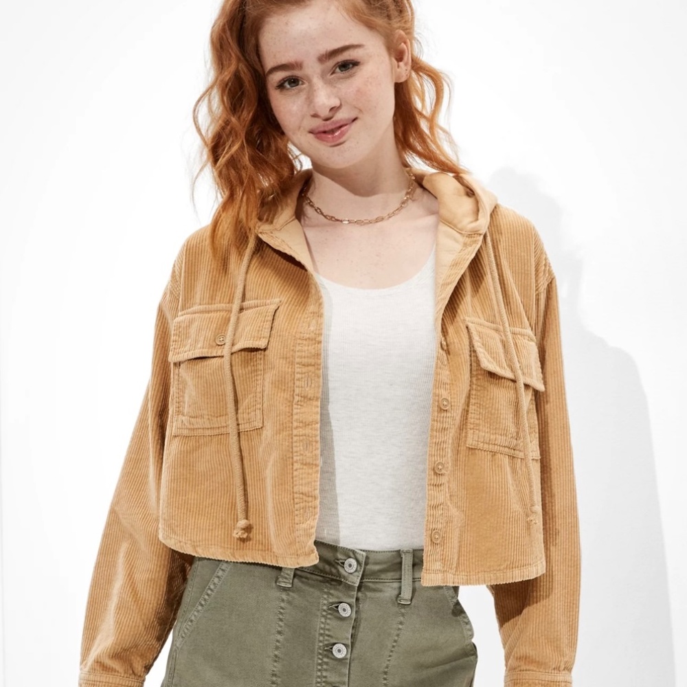 American Eagle corduroy cropped jacket